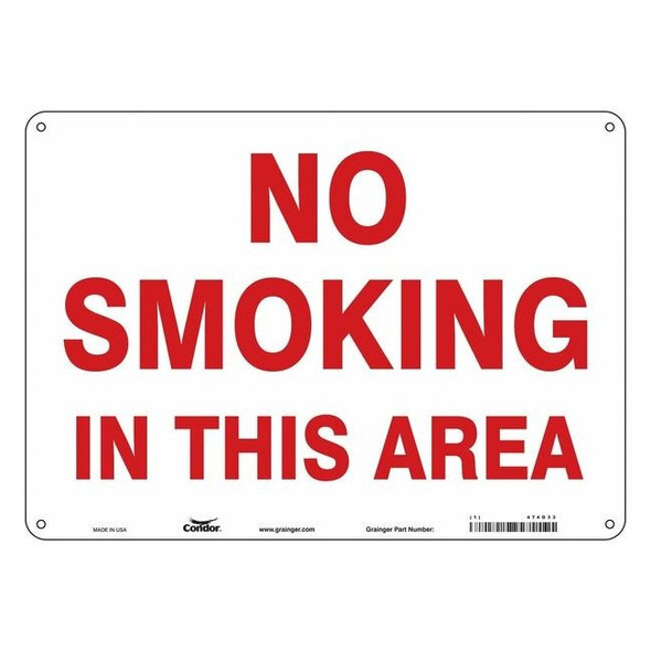 Safety Sign, 10" H, 14 in W,  Horizontal Rectangle, English, 474G33