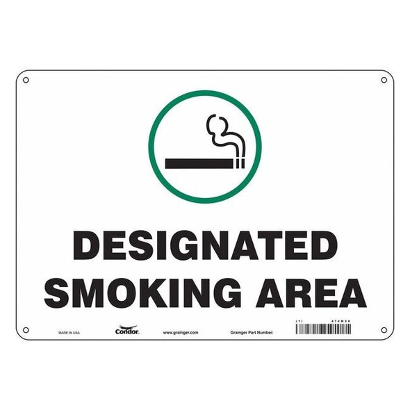 Safety Sign, 10" H, 14 in W, Polyethylene, Horizontal Rectangle, English, 474M28