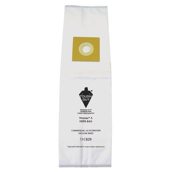 Tough Guy Vacuum Bag, 5-Ply, Synthetic HEPA Filter Bag, 3 PK 11C829