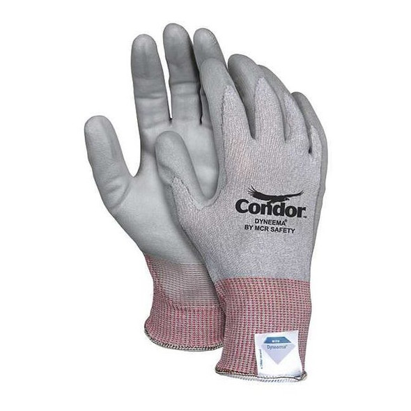 Cut Resistant Coated Gloves, Cut Level 2 ,Polyurethane ,Smooth ,L 1 PR
