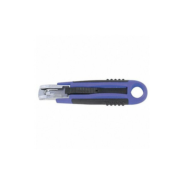 Westward Safety Knife,5-1/2",Black/Blue 31XM99 Westward Safety Knife,5-1/2",Black/Blue 31XM99