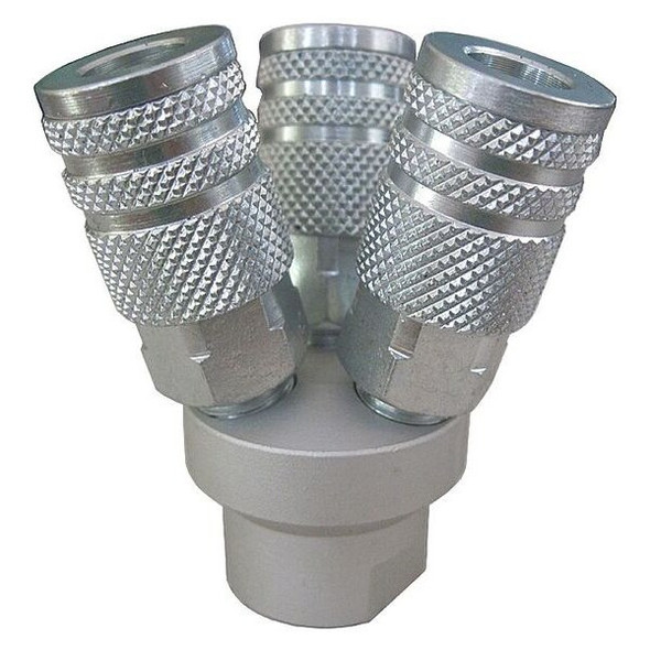 Speedaire Air Gun Manifold,1/4 FNPT,Industrial 22YK99