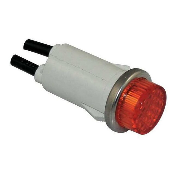 Dayton Raised Indicator Light,Amber,120V 22NY53