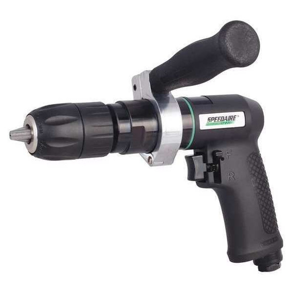 Speedaire Drill,Air-Powered,Pistol Grip,1/2 in 21AA76