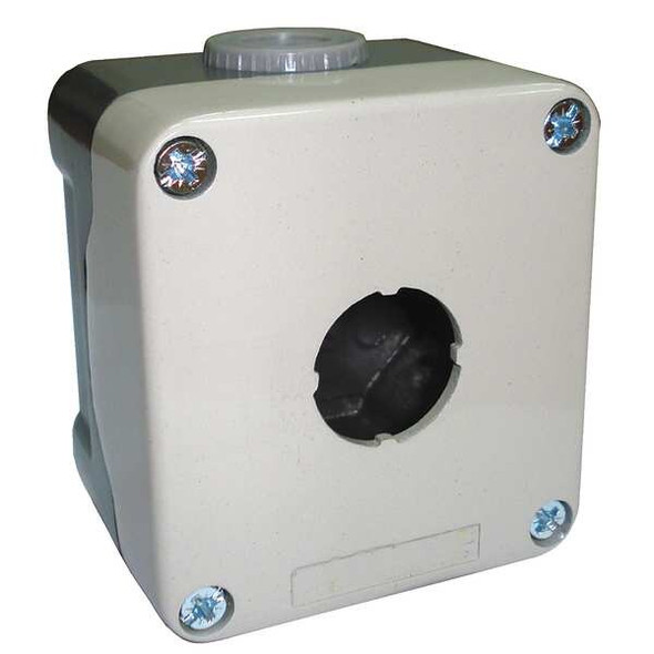 Dayton PushBttonEnclosur,22mm,1Hole,DieCastAlum 32W278