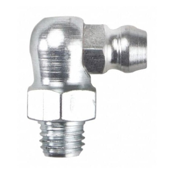 Westward Grease Fitting,90 Deg.,Stl,49/64" L,PK10 52NZ48