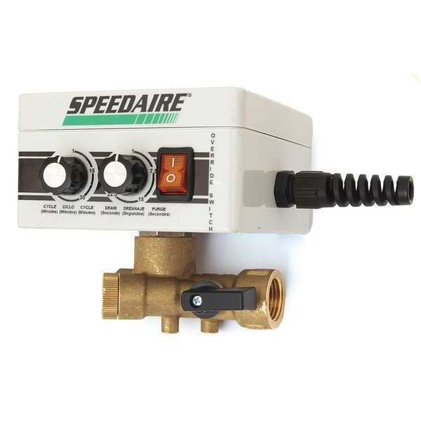 Speedaire Auto Drain Valve,Drain Size 1/2",4.0 gpm 53CE44 Speedaire Auto Drain Valve,Drain Size 1/2",4.0 gpm 53CE44
