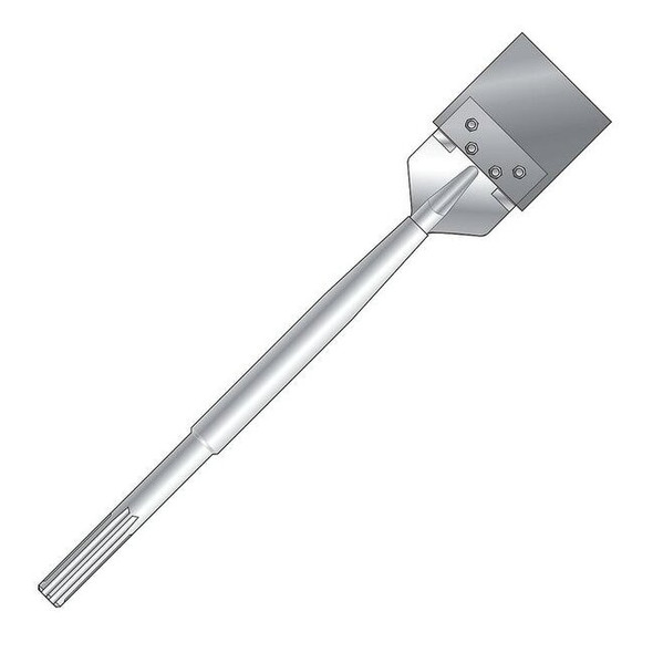 Westward Floor Scraper,SDS Max,L 25 In.,W 6 In. 22UV21
