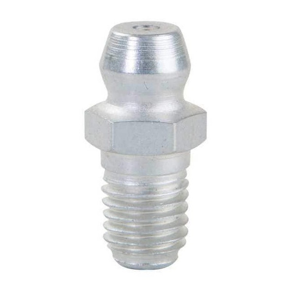 Westward Grease Fitting, Straight, Stl, 11/16"L, PK10 52NZ28