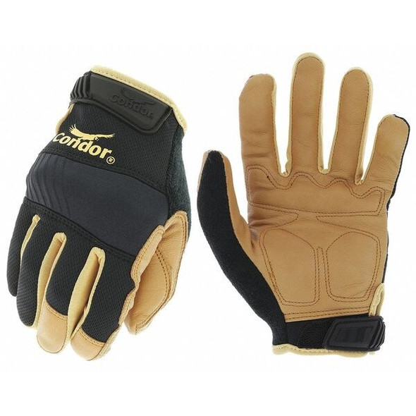 Condor Mechanics Gloves,Black/Brown,8,PR 488C84 Condor Mechanics Gloves,Black/Brown,8,PR 488C84