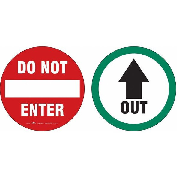 Condor Exit Sign,6 in x 6 in,Vinyl 487D49