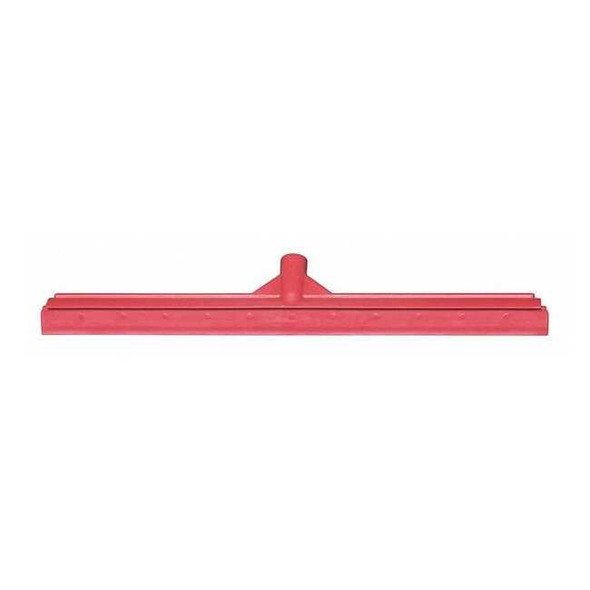 Tough Guy Floor Squeegee, Straight, Red, 23-39/64" W 48LZ65