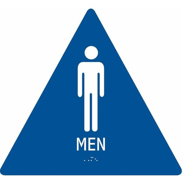 Condor No Header, MEN, 12 in W x 12 in H, Triangle, ABS Plastic 486G85