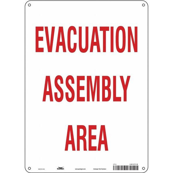 Safety Sign, 14 in Height, 10 in Width, Aluminum, Vertical Rectangle, English