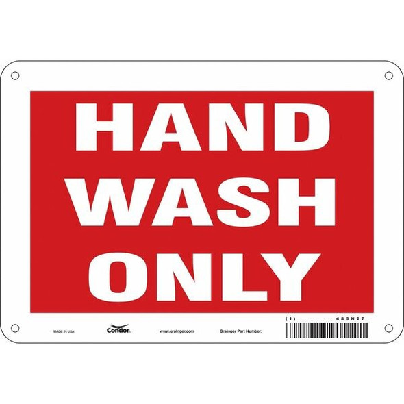Condor Safety Sign,7 in x 10 in,Aluminum 485N27