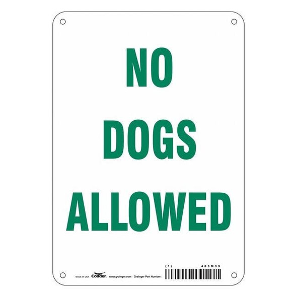 Condor Safety Sign,7" Wx10" H,0.032" Thick 485M39