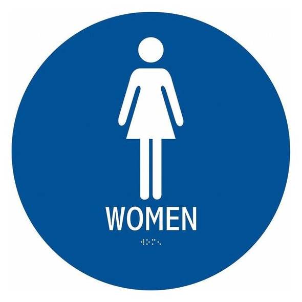 Condor WOMEN, 12 in W x 12 in H, Circle, ABS Plastic, 486G83 486G83