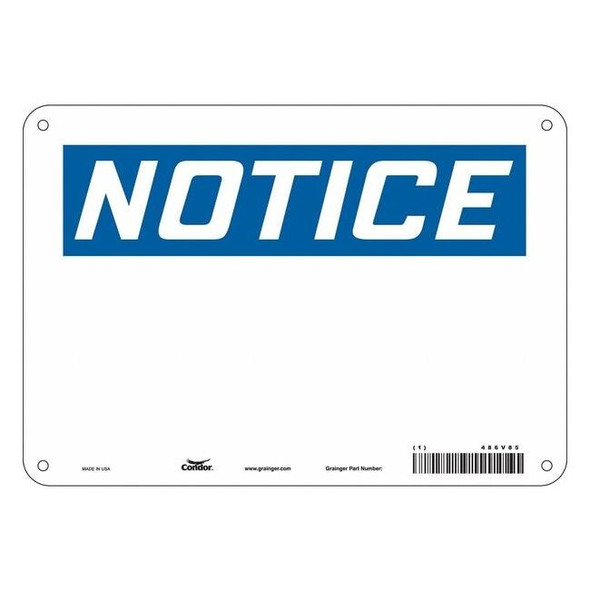 Condor Safety Sign,10" W,7" H,0.032" Thickness 486V85