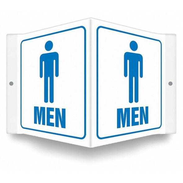 Condor MEN, 8 1/2 in W x 6 in H, V-Shape Projection, PETG, 480Z75 480Z75