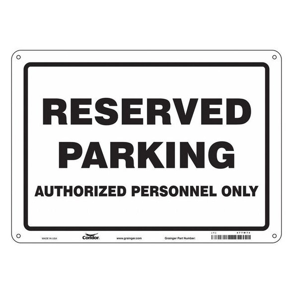 Condor Traffic Sign,14"W,10" H,0.055" Thickness, 477W74 477W74