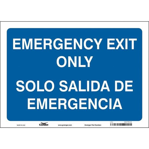 Condor Safety Sign,10 in x 14 in,Vinyl 467P22 Condor Safety Sign,10 in x 14 in,Vinyl 467P22