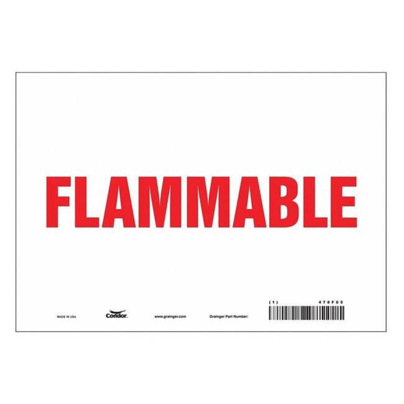 Danger Sign, 7 in H, 10 in W, Vinyl, Vertical Rectangle, English, 478F05