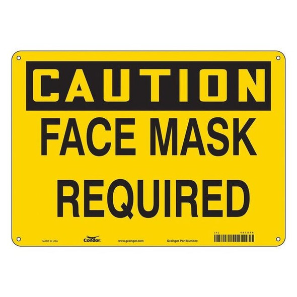 Condor Safety Sign,14" W,10" H,0.004" Thickness, 467X76 467X76