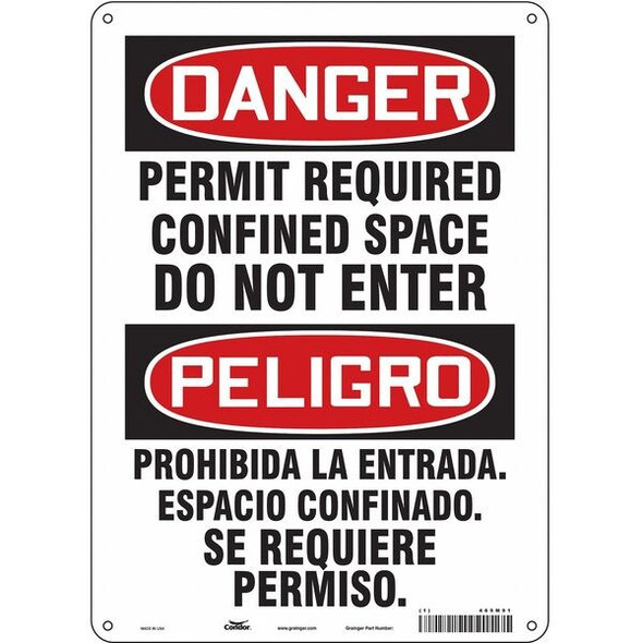 Condor Safety Sign,14 inx10 in,Aluminum 465M91 Condor Safety Sign,14 inx10 in,Aluminum 465M91
