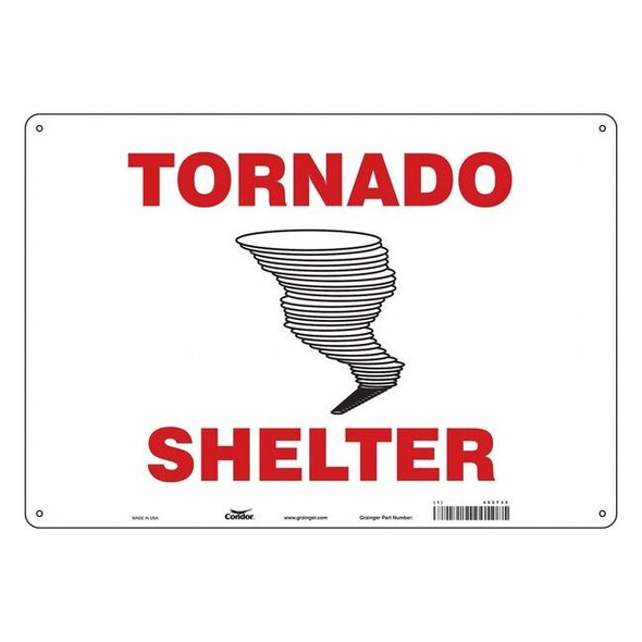 Tornado Shelter, 20 in W x 14 in H, Horizontal Rectangle, Polyethylene, 465T35