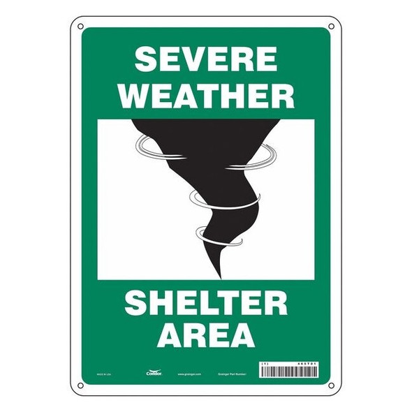 Condor Safety Sign,10" Wx14" H,0.032" Thickness 465T01