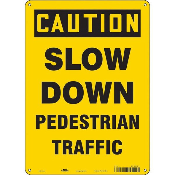 Condor Safety Sign,14 inx10 in,Aluminum 476M77 Condor Safety Sign,14 inx10 in,Aluminum 476M77