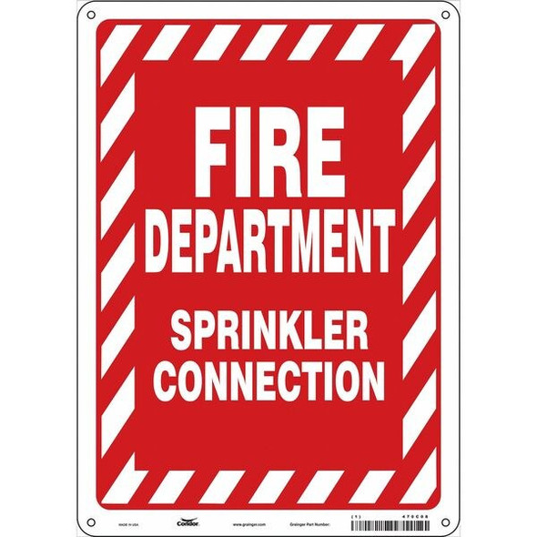 Condor Safety Sign,10" W,14" H,0.032" Thickness 470C08