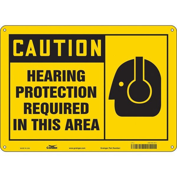 Condor Safety Sign,10 inx14 in,Polyethylene 465Z43 Condor Safety Sign,10 inx14 in,Polyethylene 465Z43