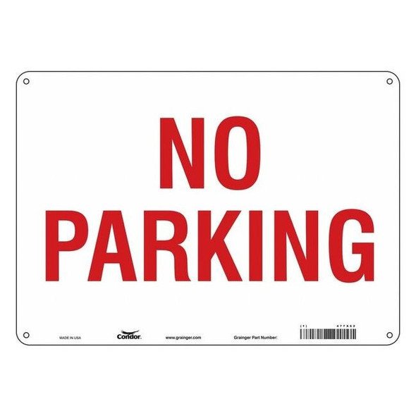 Condor No Parking Sign,10" x 14, 477X62 477X62