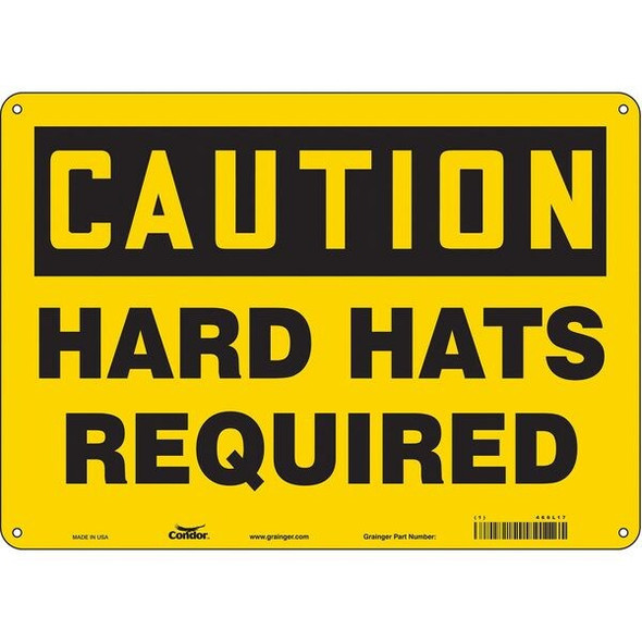 Condor Safety Sign,10 inx14 in,Polyethylene 466L17 Condor Safety Sign,10 inx14 in,Polyethylene 466L17