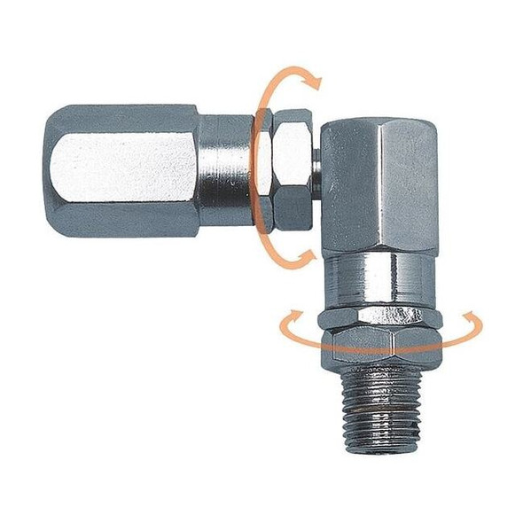 Westward Swivel, Steel, 1/8 in, FNPT, 6,000 psi 21EM18