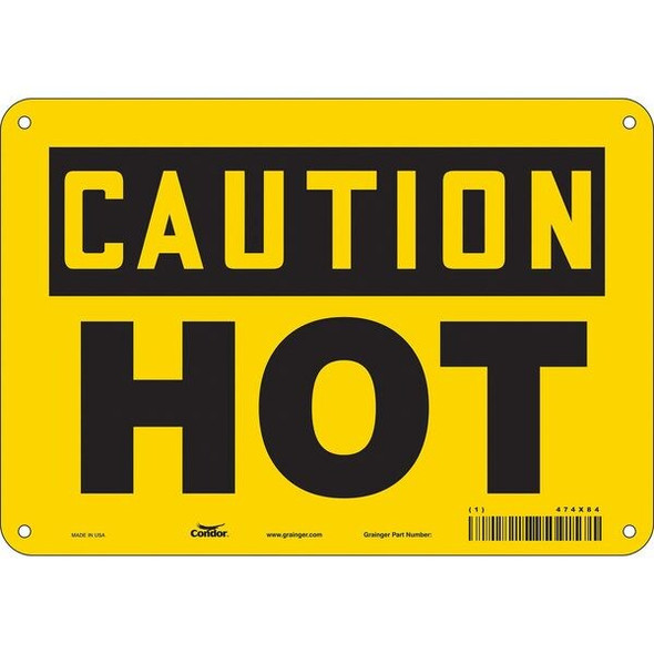 Condor Danger Sign,10" W x 7" H,0.032" Thick, 474X84 474X84