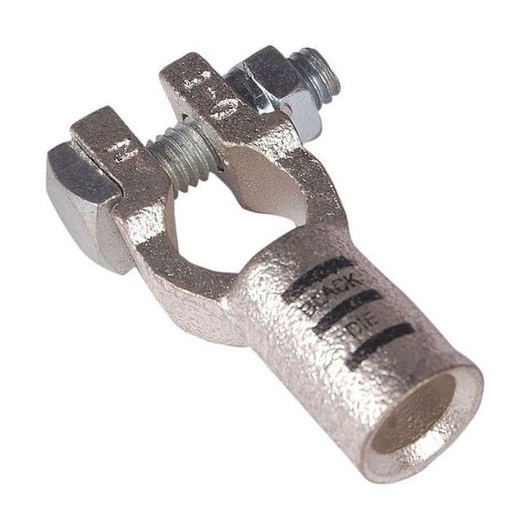 Westward Straight Battery Terminal,1/0 ga,Blk,PK5 23PC77