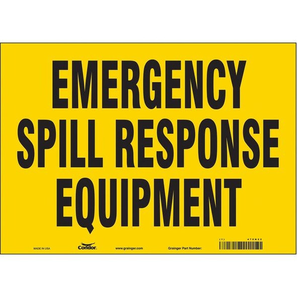 Condor Safety Sign,10 in x 14 in,Vinyl 470N22 Condor Safety Sign,10 in x 14 in,Vinyl 470N22