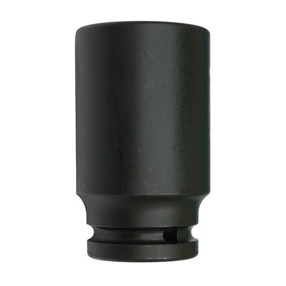 3/4 in Drive Impact Socket 55 mm Size 6 pt Deep Depth, Black Oxide