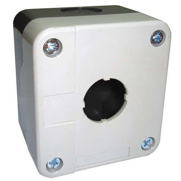 Dayton PushButtonEnclosure,22mm,1Hole,Plastic 32W279