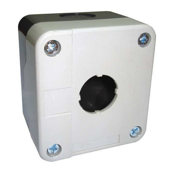 Dayton PushButtonEnclosure,22mm,1Hole,Plastic 32W279