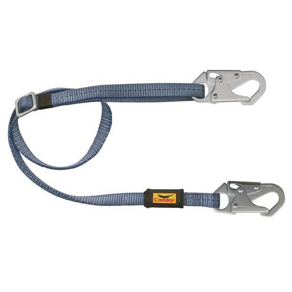 Condor Positioning Lanyard,Blue,Adjustable 45J293 Condor Positioning Lanyard,Blue,Adjustable 45J293