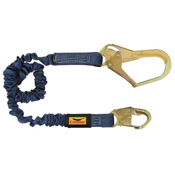 Condor Shock-Absorbing Lanyard,Blue 45J282 Condor Shock-Absorbing Lanyard,Blue 45J282