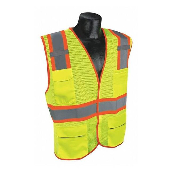 Condor High Visibility Vest,Yellow/Green,S/M 53YN57