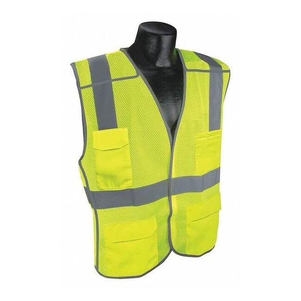 Condor Breakaway Vest,Yllw/Green,4XL/5XL 53YN44