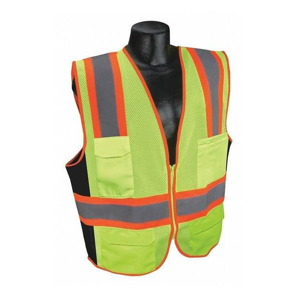 Manufacturer Varies High Visibility Vest,Yellow/Green,M 53YM81