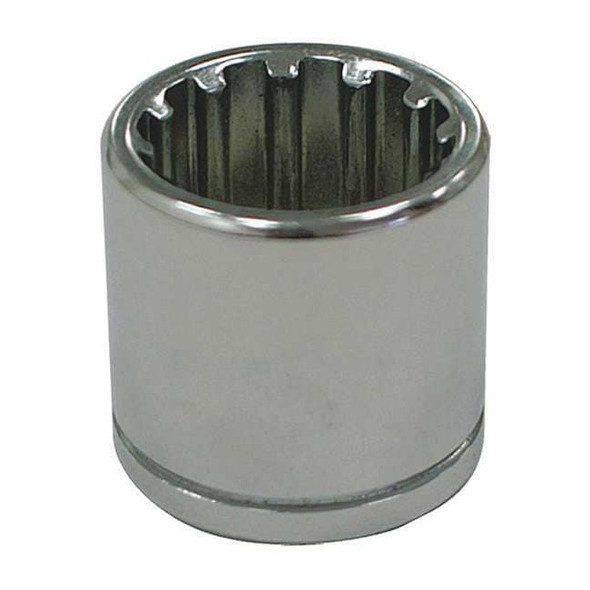 WESTWARD 1/2 in Drive, 1-3/8" SAE Socket, 12 Points,  Steel, Chrome, 1 3/8 in
