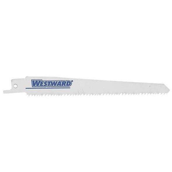 Westward 6 in L x 8/12 TPI Reciprocating Saw Blade, 5 PK 24A560