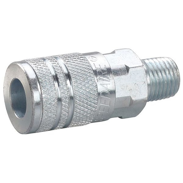 Speedaire Coupler Body,(M)NPT,1/4,Steel 30E693